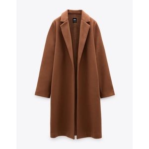 ZARA Coat with Lapel Collar